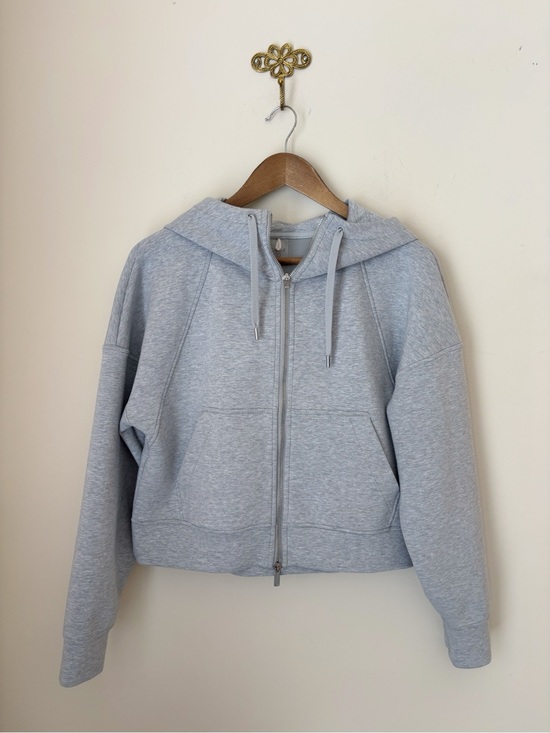Calia Tops - CALIA Heather Grey Soft Scuba Hooded Full Zip XS